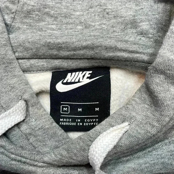 Nike hoodie, size Medium. New. Grey with blue/green logo. - Picture 3 of 5